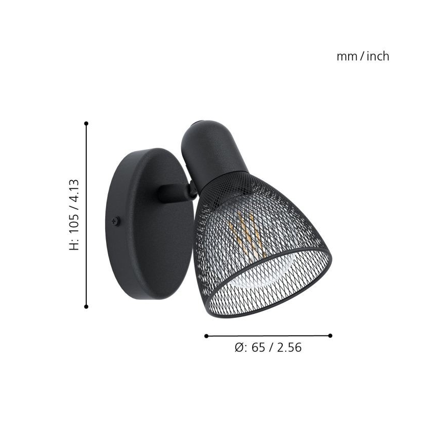 Eglo - Nástěnné bodové svítidlo 1xE14/28W/230V