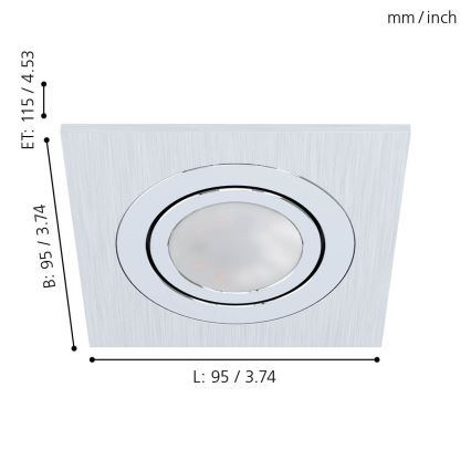 Eglo 98636 - LED Podhledové svítidlo AREITIO 1xGU10/5W/230V