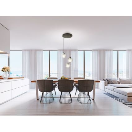 Eglo 98653 - Lustr na lanku ARISCANI 3xE27/40W/230V