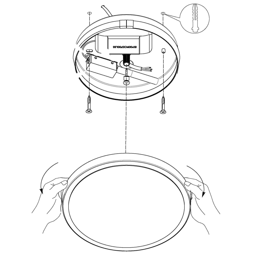 Eglo - LED Stropní svítidlo LED/8,6W/230V