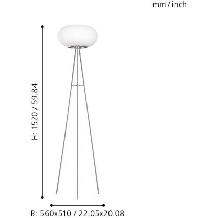 Eglo - LED RGB Stmívatelná stojací lampa OPTICA-C LED/17W/230V