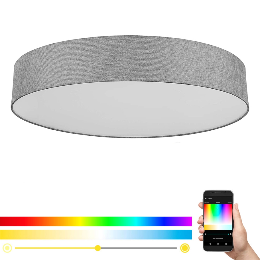 Eglo - LED RGBW Stmívatelné stropní svítidlo ROMAO-C LED/45W/230V + dálkové ovládání