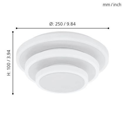 Eglo 98676 - LED Stropní svítidlo ELGVERO LED/11,4W/230V + LED/8,6W + LED/5,4W