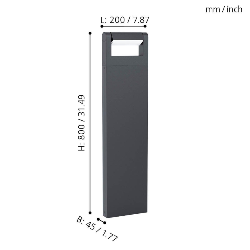 Eglo - LED Venkovní lampa LED/4,8W/230V IP44