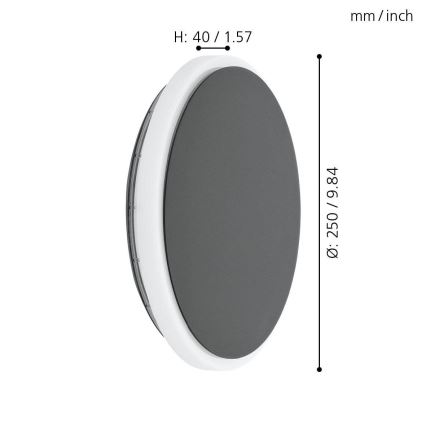 Eglo - LED Venkovní nástěnné svítidlo LED/11,5W/230V IP44