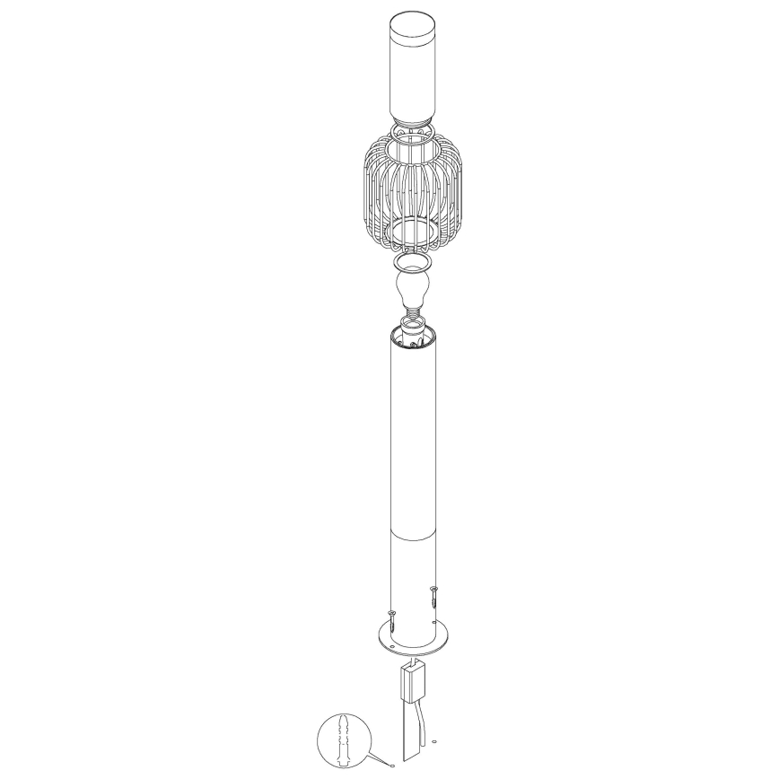 Eglo - Venkovní lampa 1xE27/28W/230V IP44