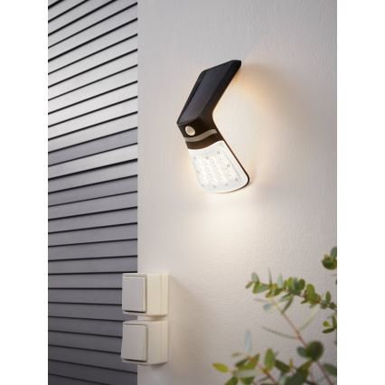Eglo - LED Solární svítidlo se senzorem LED/2W/3,7V 1200 mAh IP44