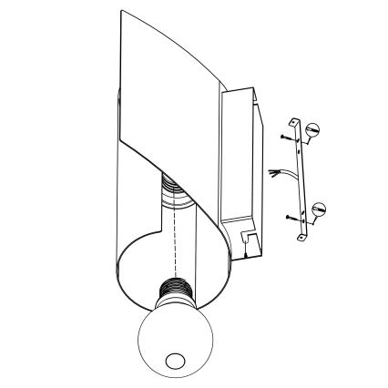 Eglo 98759 - Nástěnné svítidlo FALICETTO 1xE27/40W/230V