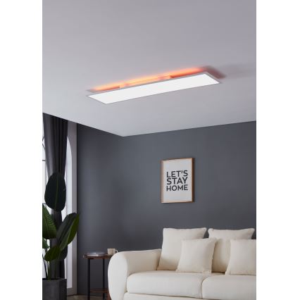 Eglo - LED RGBW Stmívatelné stropní svítidlo LED/32,5W/230V 2700-6500K 120x30 cm + dálkové ovládání