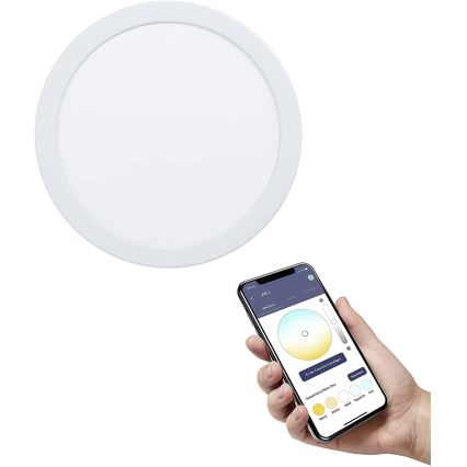 Eglo - LED Stmívatelné koupelnové podhledové svítidlo LED/16,5W/230V IP44 ZigBee