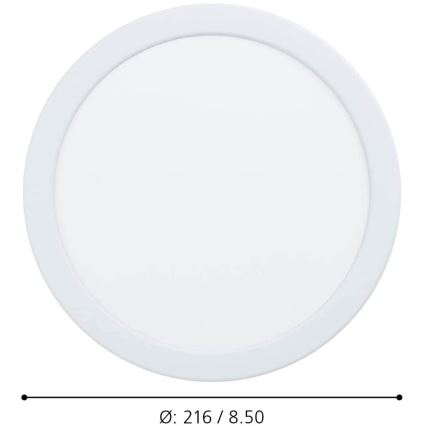 Eglo - LED Stmívatelné koupelnové podhledové svítidlo LED/16,5W/230V IP44 ZigBee