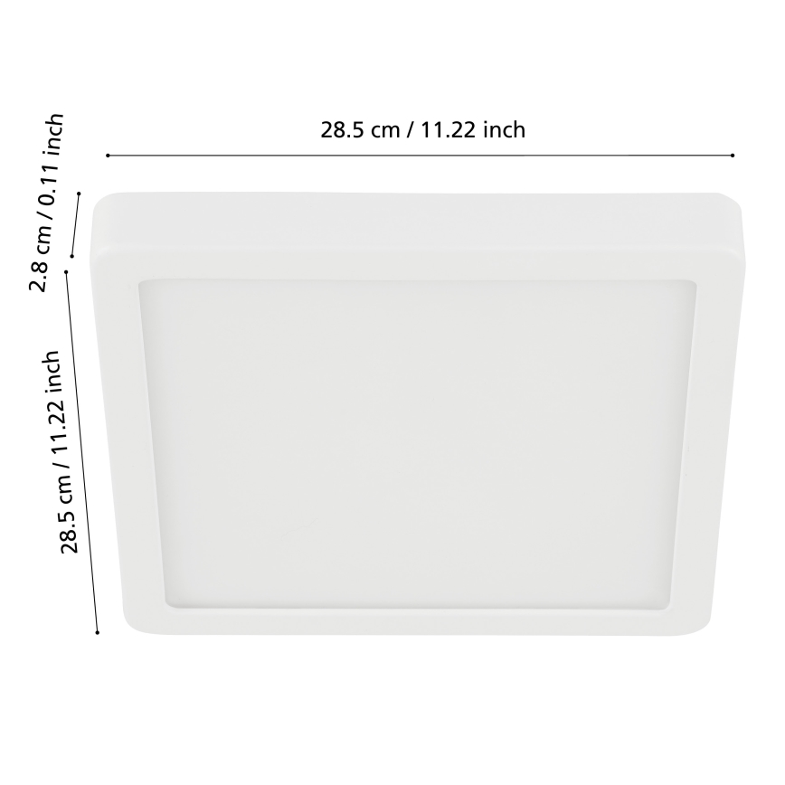 Eglo - LED Stmívatelné koupelnové stropní svítidlo LED/19,5W/230V 2700-6500K IP44 ZigBee