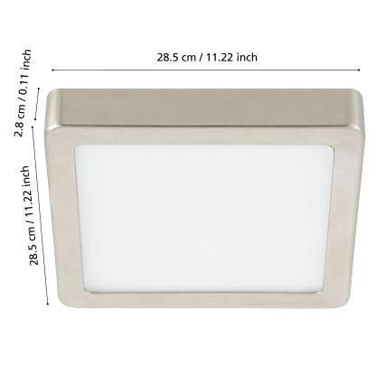 Eglo - LED Stmívatelné koupelnové stropní svítidlo LED/19,5W/230V 2700-6500K IP44 ZigBee