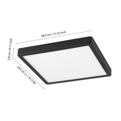 Eglo - LED Stmívatelné koupelnové svítidlo LED/19,5W/230V IP44 ZigBee