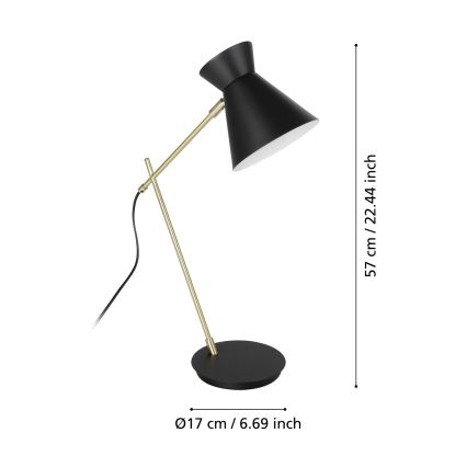 Eglo - Stolní lampa 1xE27/10W/230V