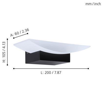 Eglo - LED Nástěnné svítidlo LED/5,6W/230V