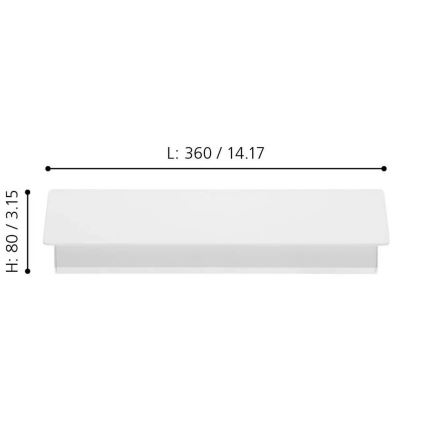 Eglo - LED Nástěnné svítidlo LED/12W/230V