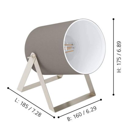 Eglo - Stolní lampa 1xE27/25W/230V