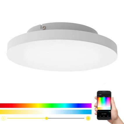 Eglo 99118 - LED RGB Stmívatelné stropní svítidlo TURCONA-C LED/15W/230V + dálkové ovládání