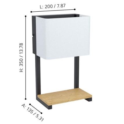 Eglo - LED Nástěnné svítidlo LED/5,4W/230V