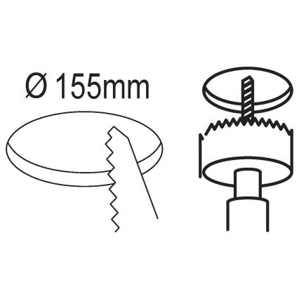 Eglo 99133 - LED Podhledové svítidlo FUEVA 5 LED/10,5W/230V