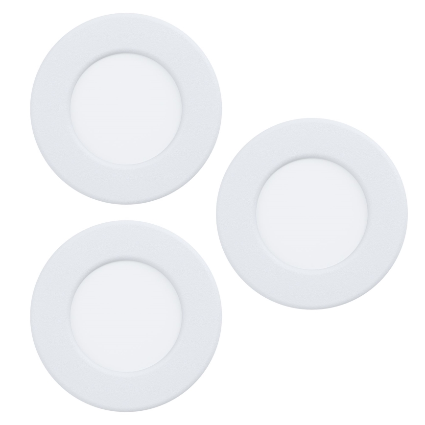Eglo - SADA 3x LED Podhledové svítidlo FUEVA 5 LED/2,7W/230V pr. 8,6 cm