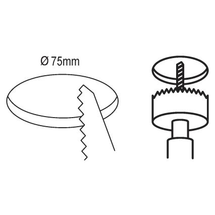 Eglo 99136 - LED Podhledové svítidlo FUEVA 5 LED/2,7W/230V