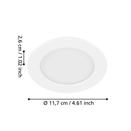 Eglo 99148 - LED Podhledové svítidlo FUEVA 5 LED/5,5W/230V