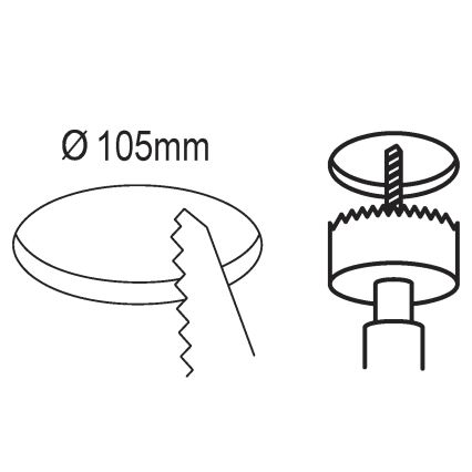 Eglo - LED Stmívatelné podhledové svítidlo LED/5,5W/230V