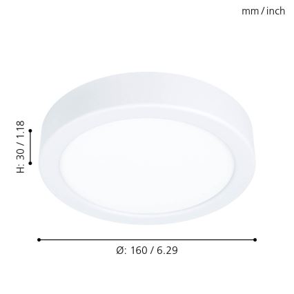 Eglo 99215 - LED Stropní svítidlo FUEVA 5 LED/10,5W/230V