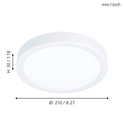 Eglo 99216 - LED Stropní svítidlo FUEVA 5 LED/16,5W/230V