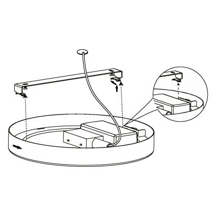 Eglo 99218 - LED Stropní svítidlo FUEVA 5 LED/10,5W/230V