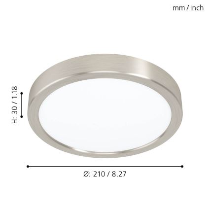 Eglo 99219 - LED Stropní svítidlo FUEVA 5 LED/16,5W/230V