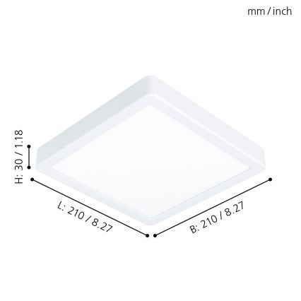 Eglo 99237 - LED Stropní svítidlo FUEVA 5 LED/16,5W/230V