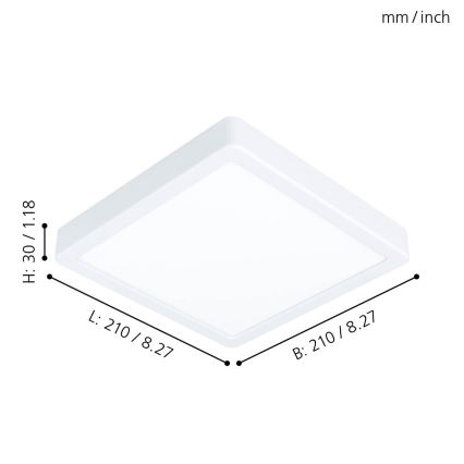 Eglo - LED Stropní svítidlo LED/16,5W/230V