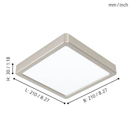 Eglo 99253 - LED Stropní svítidlo FUEVA 5 LED/16,5W/230V