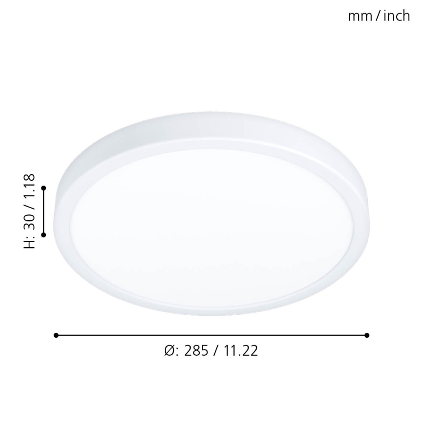 Eglo - LED Koupelnové stropní svítidlo LED/20W/230V IP44