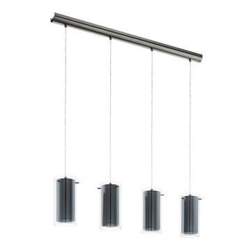 Eglo 99287 - Lustr na lanku PINTO TEXTIL 4xE27/16W/230V