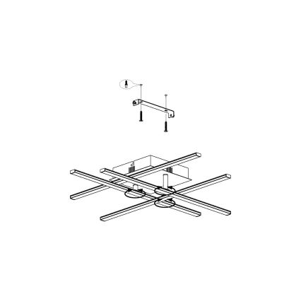 Eglo 99316 - LED Stropní svítidlo LASANA LED/5,2W/230V