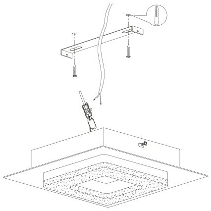 Eglo 99324 - LED Stropní svítidlo FRADELO 4xLED/4W/230V