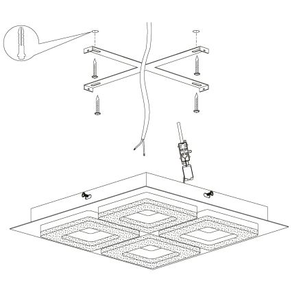 Eglo 99326 - LED Stropní svítidlo FRADELO 4xLED/4W/230V