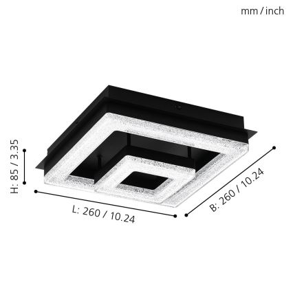 Eglo - LED Stropní svítidlo LED/12W/230V