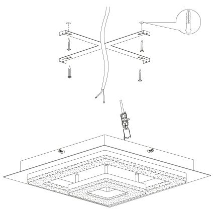 Eglo - LED Stropní svítidlo LED/12W/230V