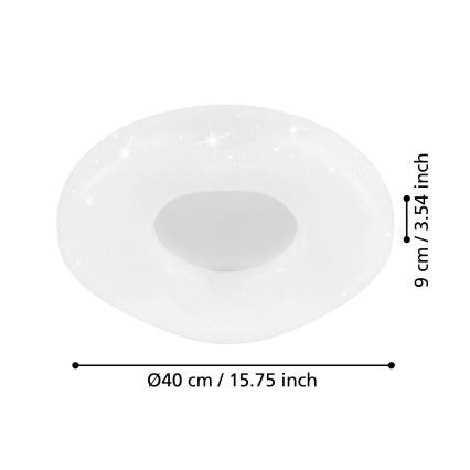 Eglo - LED Stmívatelné stropní svítidlo LED/18W/230V + dálkové ovládání