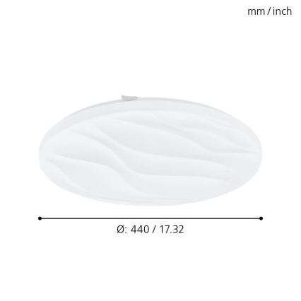 Eglo 99344 - LED Stropní svítidlo BENARIBA LED/22W/230V