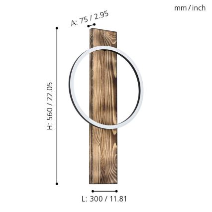 Eglo - LED Nástěnné svítidlo LED/12W/230V