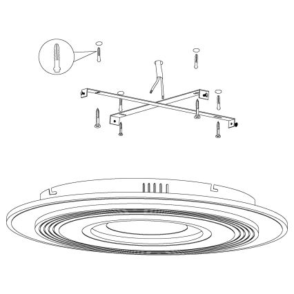 Eglo 99399 - LED Stropní svítidlo REDUCTA 3xLED/16W/230V