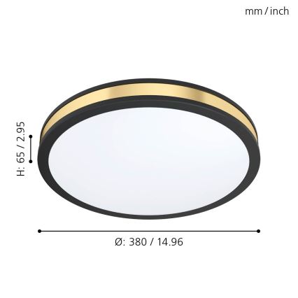 Eglo - LED Stropní svítidlo LED/24W/230V