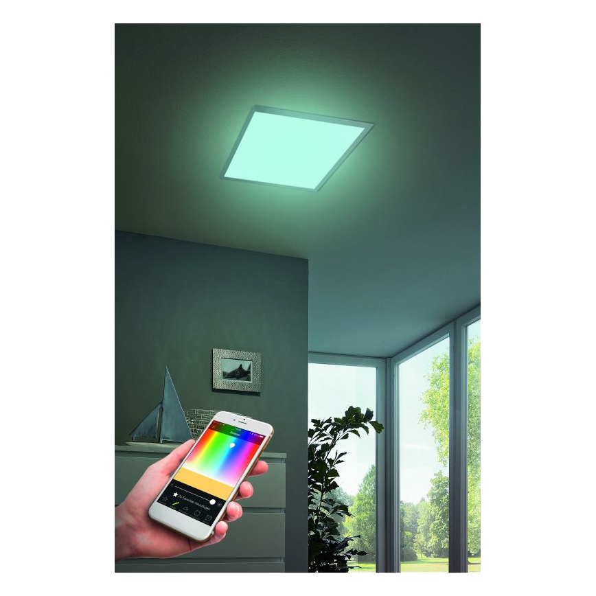 Eglo - LED RGB Stmívatelné stropní svítidlo SALOBRENA-C LED/16W/230V + dálkové ovládání