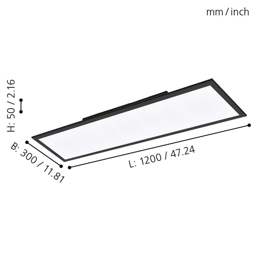 Eglo - LED RGB Stmívatelné stropní svítidlo SALOBRENA-C LED/34W/230V + DO